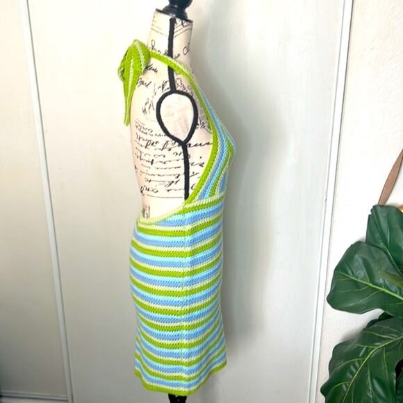 NWT! Free People Peppermayo Good Life Crochet Halter Dress size M/L - Picture 9 of 12
